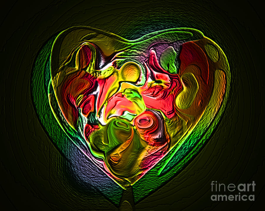 Massive Heart Digital Art by Gayle Price Thomas