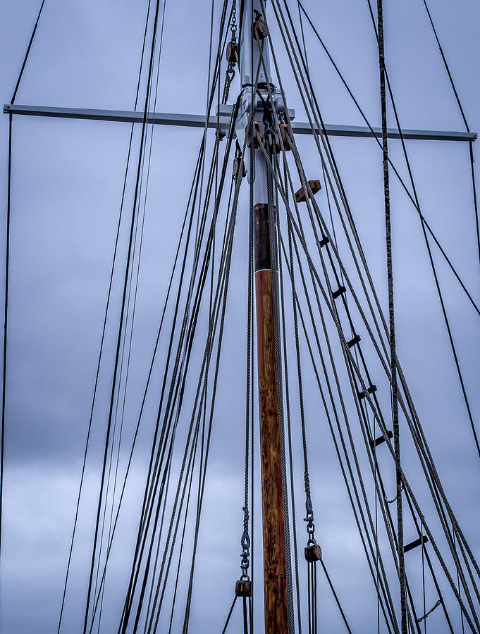 Moonraker Photograph - Mast and Rigging Series Number Two by Kaleidoscopik Photography
