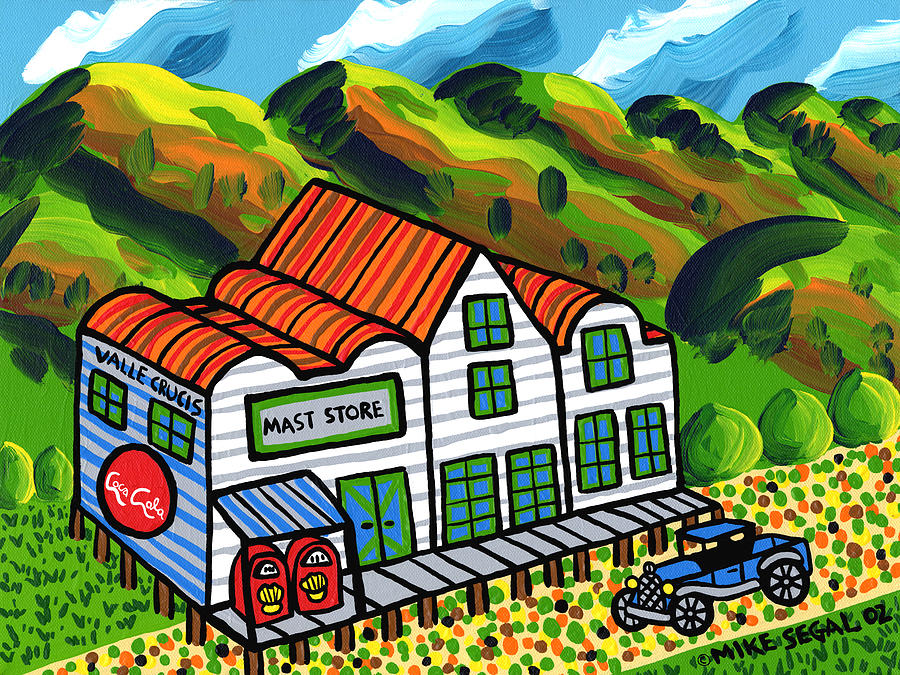 Mast Store Valle Crucis North Carolina Painting by Mike Segal