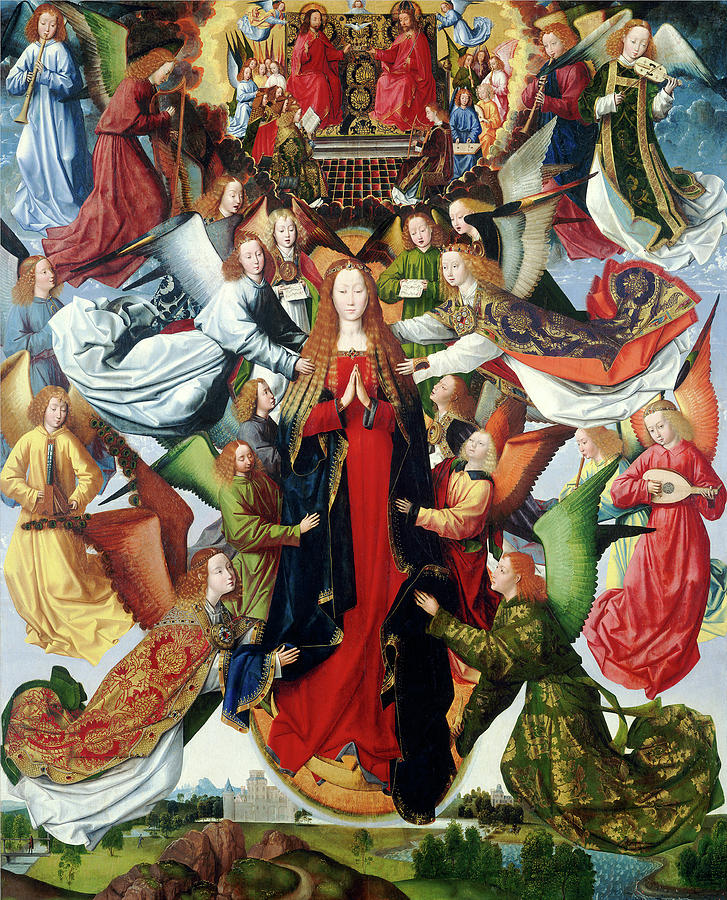 Queen Painting - Master Of The Saint Lucy Legend, Mary, Queen Of Heaven by Litz Collection
