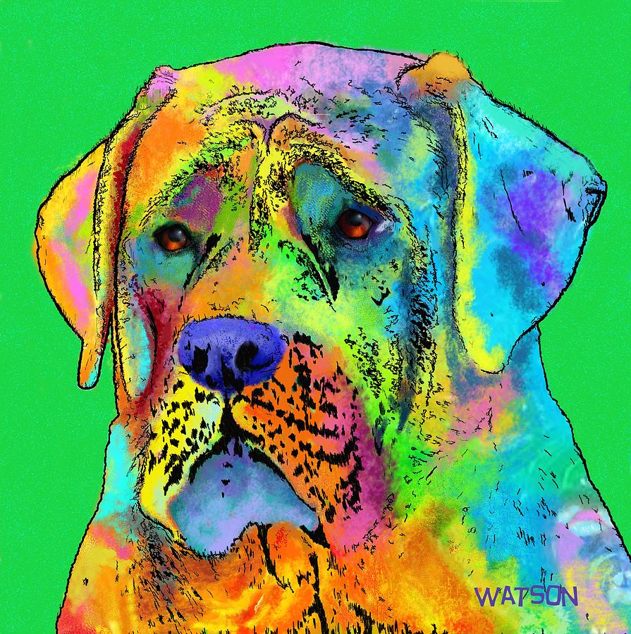Mastiff Digital Art by Marlene Watson