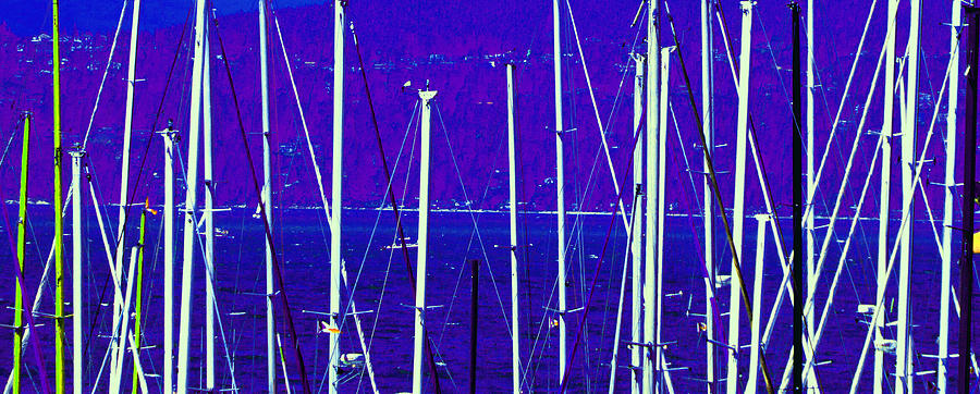 Masts 2 Photograph by Laurie Tsemak