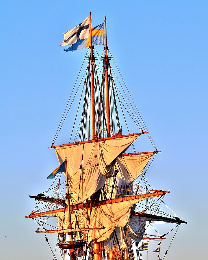 Masts of the Kalmar Nyckel - Lewes Delaware Photograph by Kim Bemis
