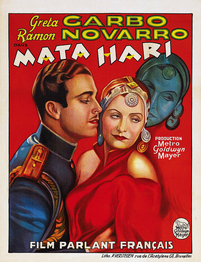 Movie Photograph - Mata Hari, Ramon Navarro, Greta Garbo by Everett