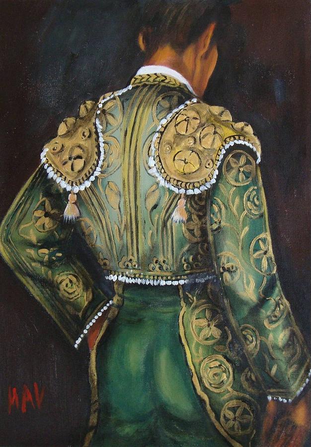 Matador in Green Painting by Marlyn Anderson - Fine Art America