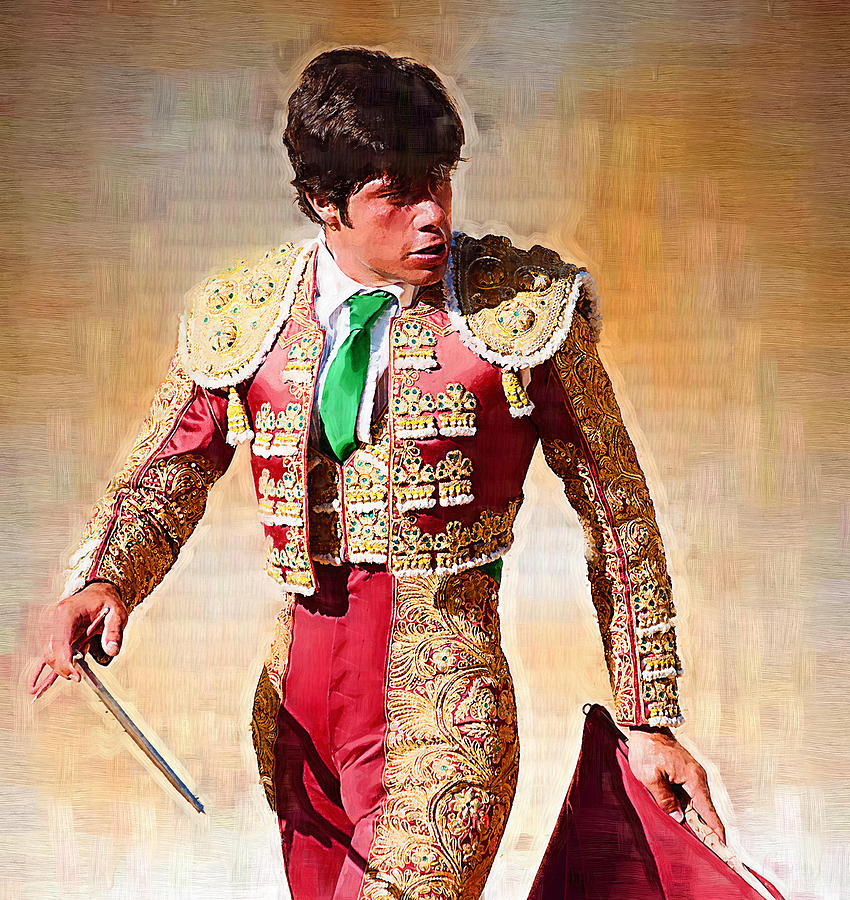 Matador with Sword Painting by Clarence Alford - Pixels