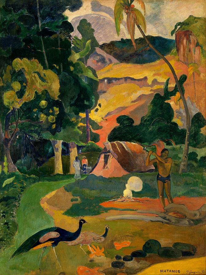 Matamoe Painting by Paul Gauguin