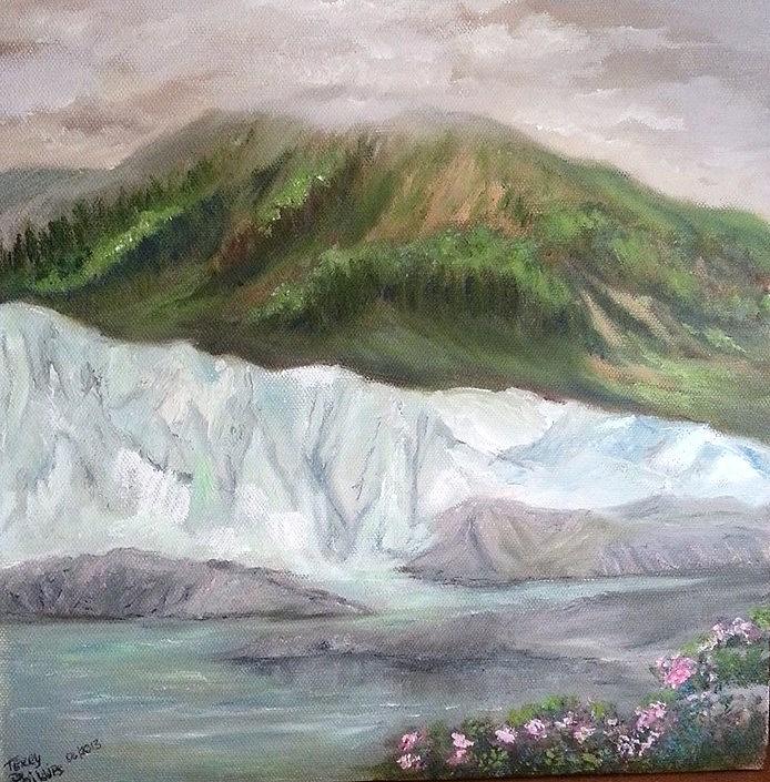 Matanuska Glacier Painting by Terry Phillips - Fine Art America