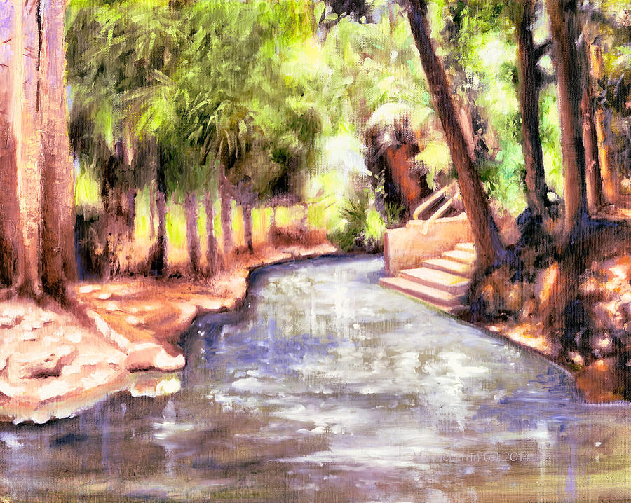 Mataranka Hot Springs Painting by Melissa Herrin