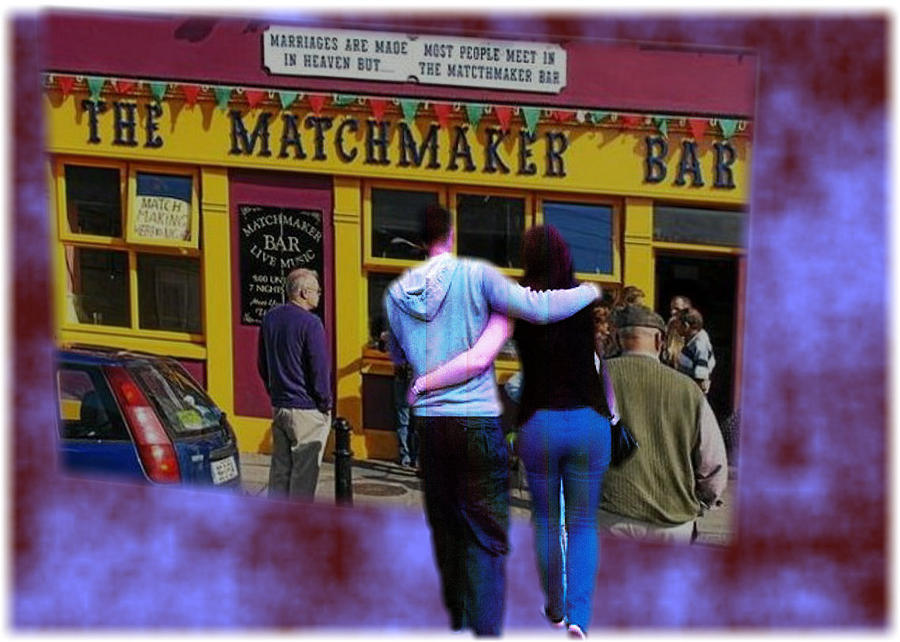Matchmaking in Lisdoonvarna Clare Photograph by Val Byrne