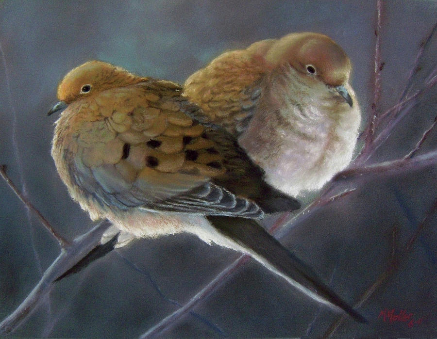 Mates... For Life Pastel by Marcus Moller