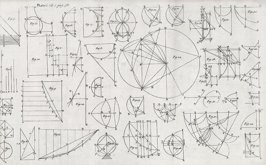 Mathematical Diagrams Photograph by Middle Temple Library