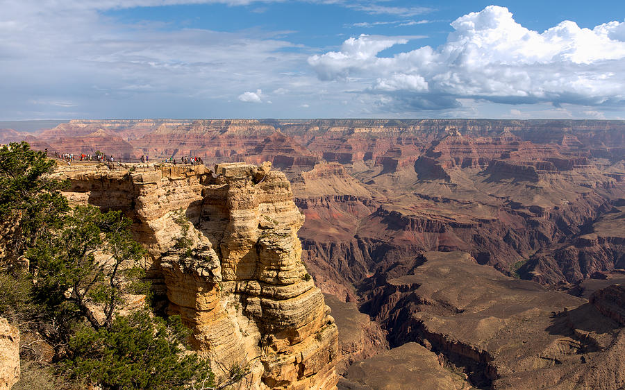 Mather Point At The Grand Canyon Photograph by John M Bailey