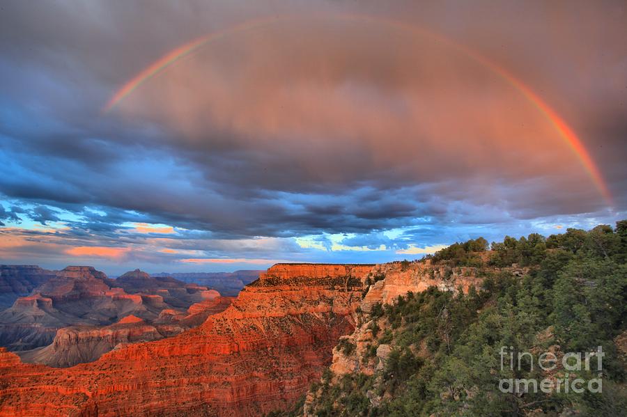 Mather Sunset Rainbow Photograph by Adam Jewell