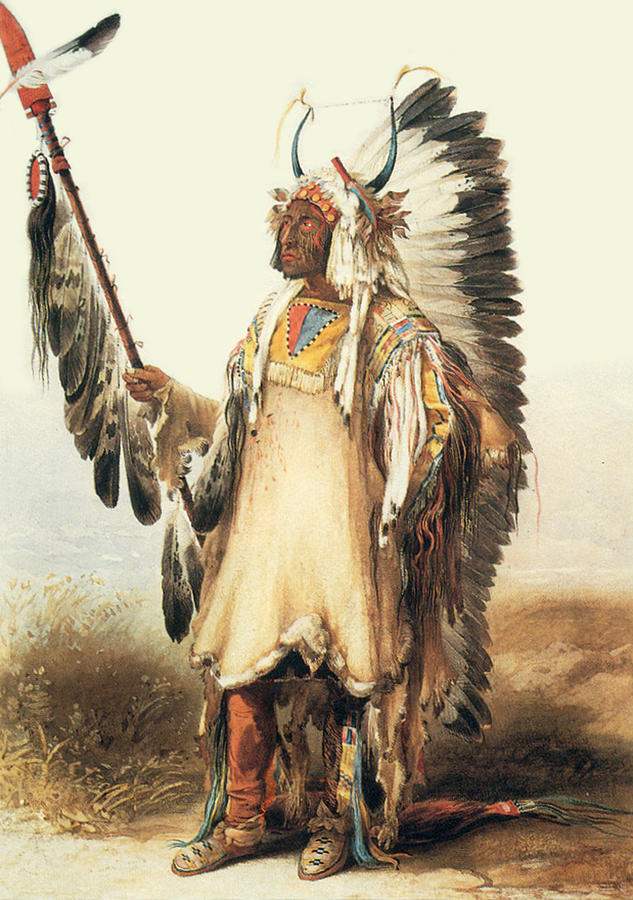 Mato-tope, Mandan Chief, 1830s Photograph by Science Source