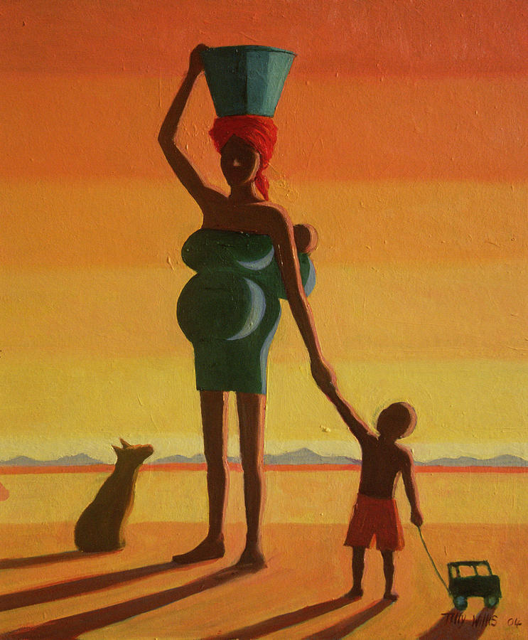 Female Photograph - Matriarch, 2004 Oil On Canvas by Tilly Willis Female Photograph - Matriarch, 2004 Oil On Canvas by Tilly Willis