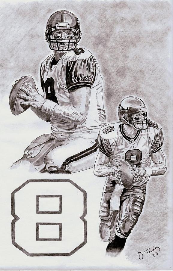 Matt Hasselbeck Drawing by Jonathan Tooley - Fine Art America