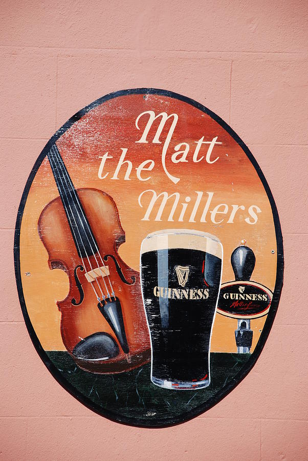 Beer Photograph - Matt the Millers Pub in Kilkenny Ireland by Norma Brock