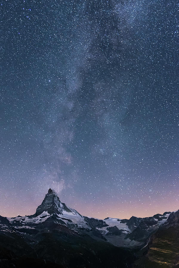 Matterhorn Milky Way Photograph by Philipp Hilpert