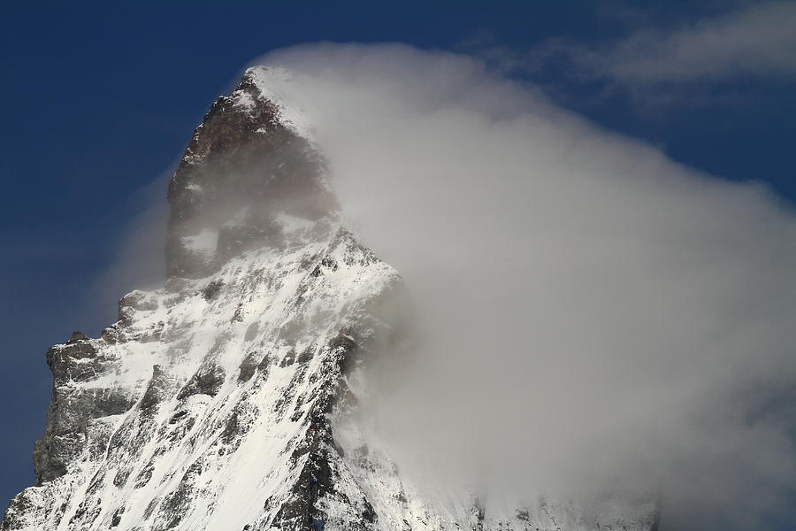 Matterhorn peak shrouded in clouds Photograph by Jetson Nguyen