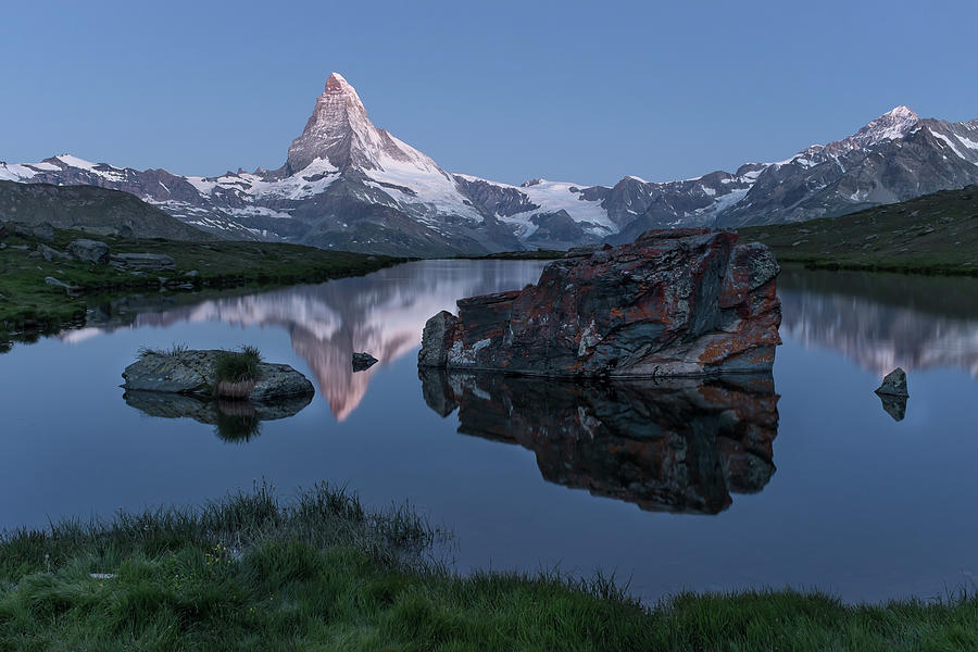 Matterhorn Reflection At Staehlisee Photograph by Philipp Hilpert
