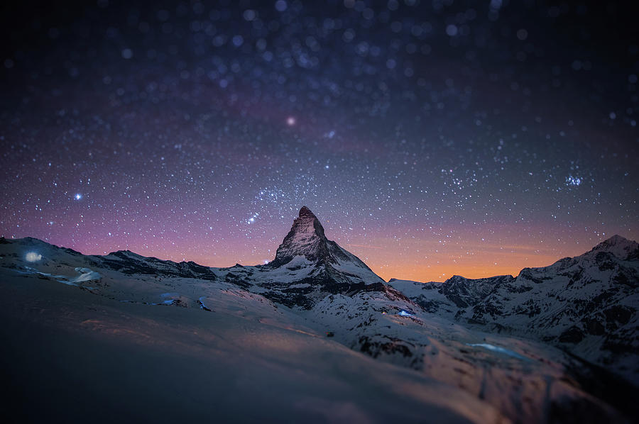 Matterhorn Wminiature Effect Photograph by Coolbiere Photograph