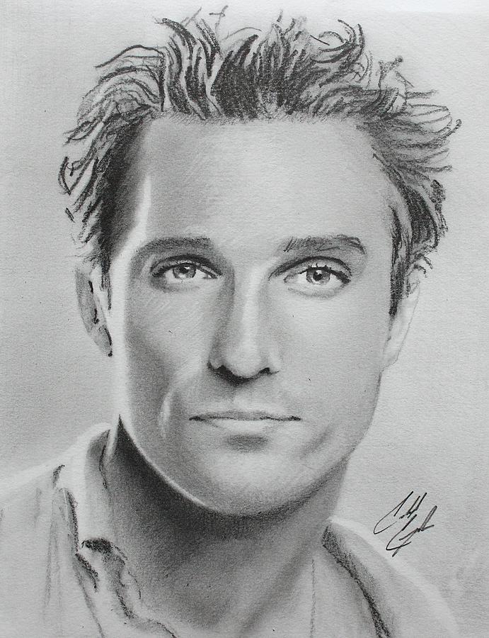 Matthew McConaughey Drawing by Caleb Goodman | Fine Art America