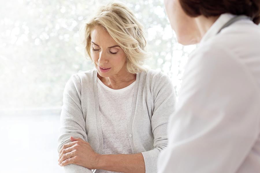 Mature Woman Showing Gp Painful Arm Photograph by Science Photo Library Mature Woman Showing Gp Painful Arm Photograph by Science Photo Library