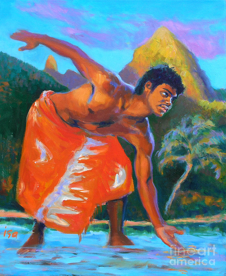 Maui and Makana 2 Painting by Isa Maria