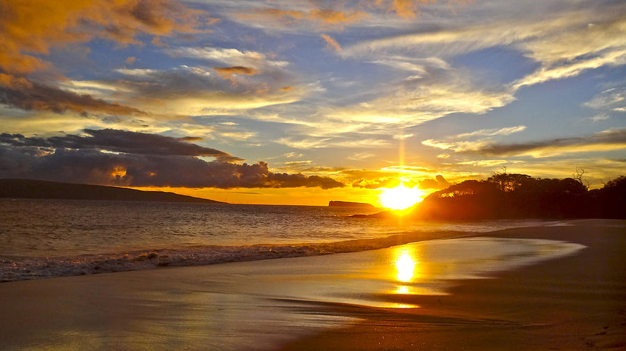 Maui Beach Sunset Photograph