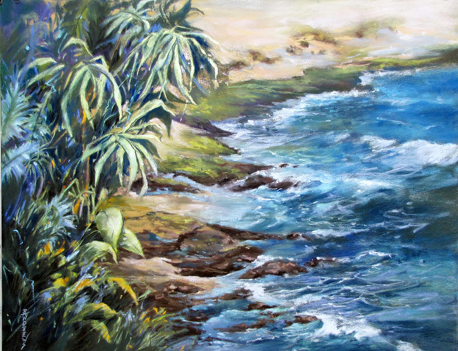 Maui Blue Painting by Rae Andrews