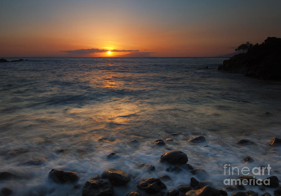 Sunset Photograph - Maui on the Rocks by Michael Dawson