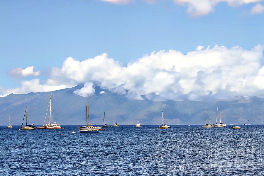 Boat Photograph - Maui Sails by Audreen Gieger