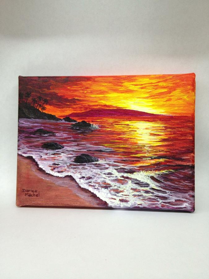Maui Sunset Painting by Darice Machel McGuire