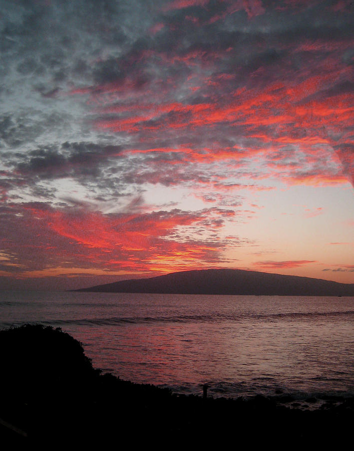Maui sunset Photograph by Dean Ginther