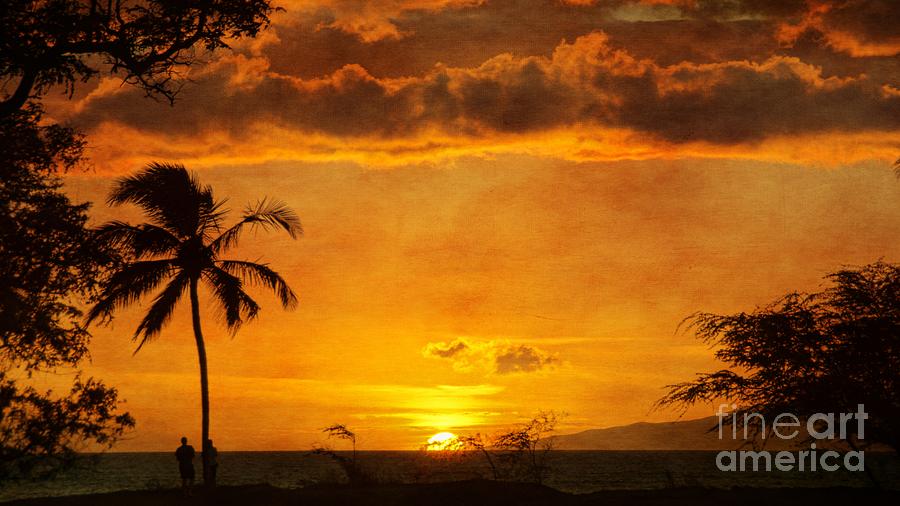 Maui sunset dream Photograph by Peggy Hughes
