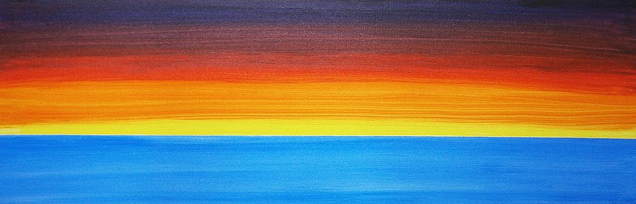 Sunset Painting - Maui Sunset by Drew Shourd