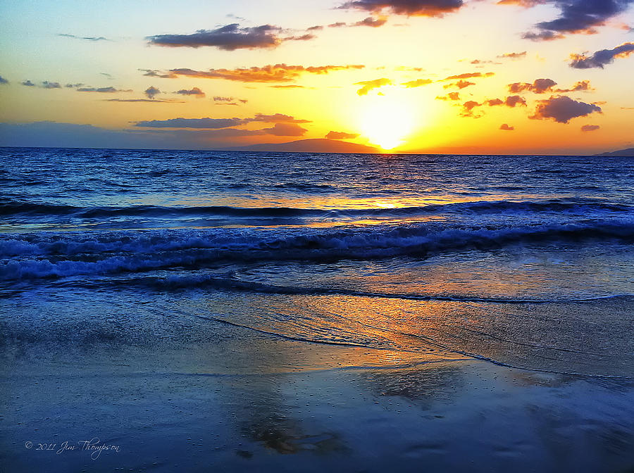 Maui Sunset Photograph by Jim Thompson