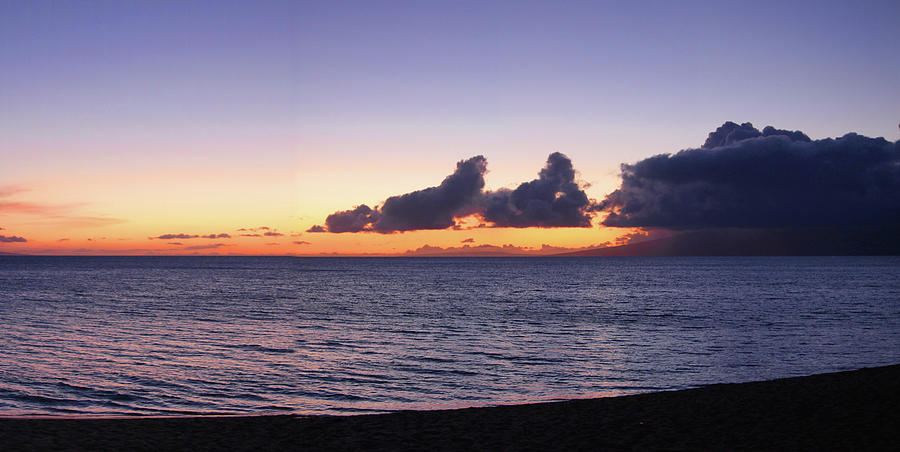 Maui Sunset Panorama Photograph by Harold Rau