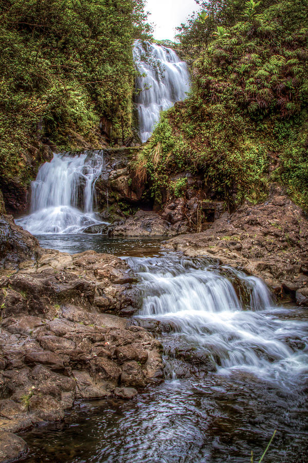 Maui Waterfall 1 Photograph by Mike Neal
