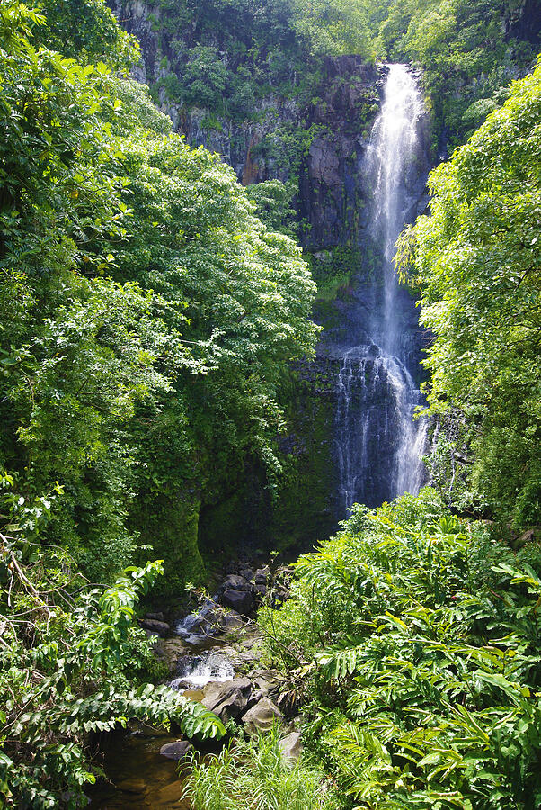 Maui Waterfall Photograph by Marilyn Wilson