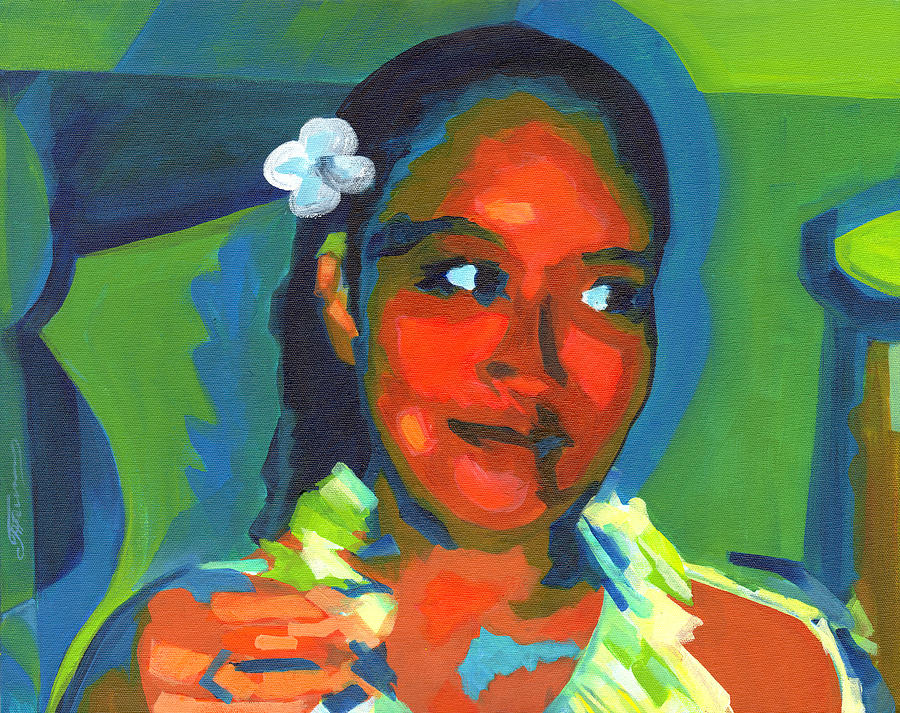 Maui Woman. Tribute to Gauguin Painting by Tanya Filichkin