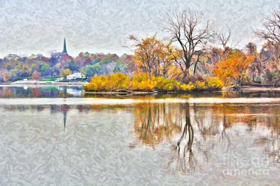 Maumee River Photograph - Maumee River Looking Toward Perrysburg by Jack Schultz