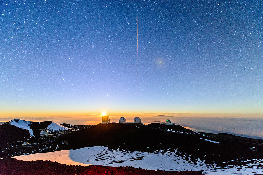 Mauna Kea Moonset 1 Photograph by Jason Chu