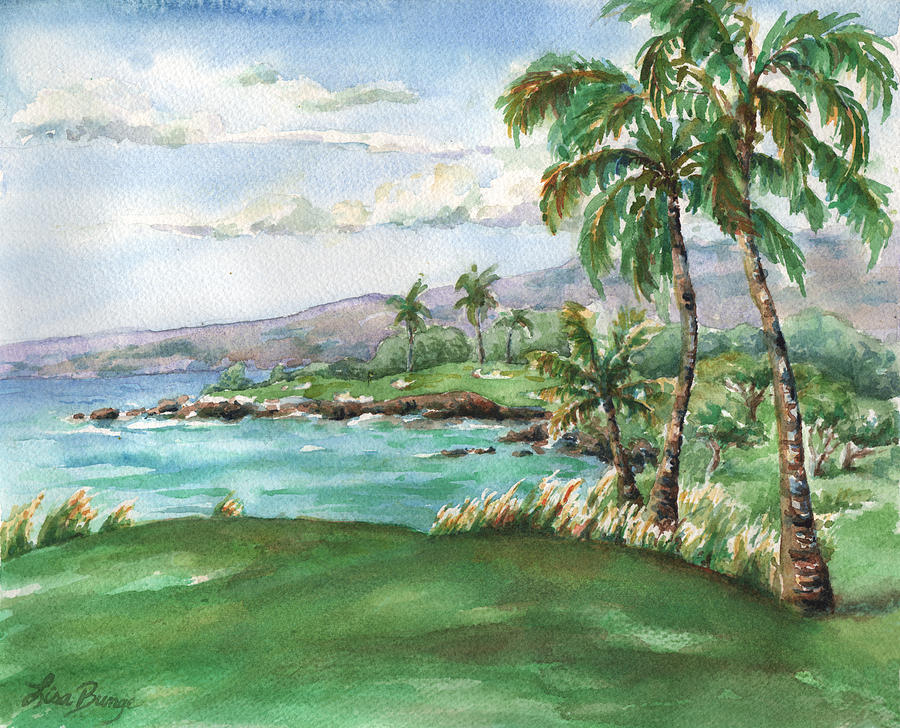 Paradise Painting - Mauna Keas Signature Hole by Lisa Bunge