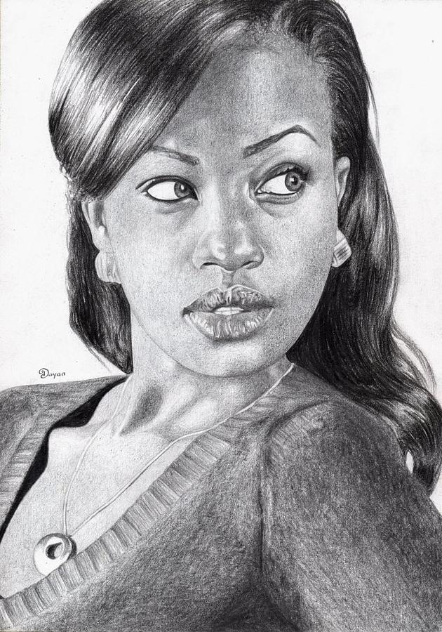 Maureen Waititu Drawing by Dayan Masinde - Fine Art America