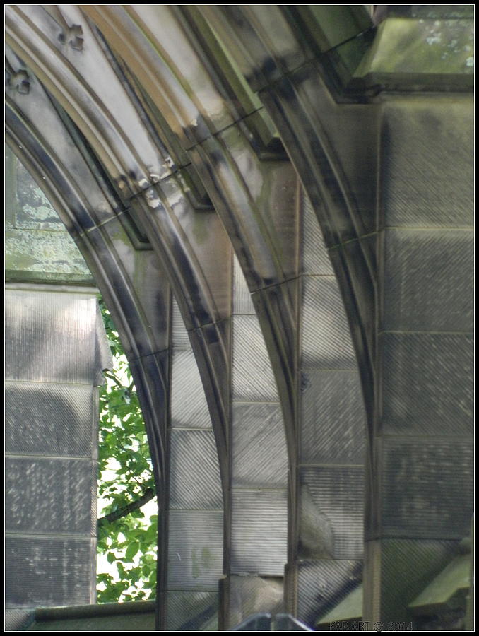Architecture Photograph - Mausoleum Arches by Kathy Barney