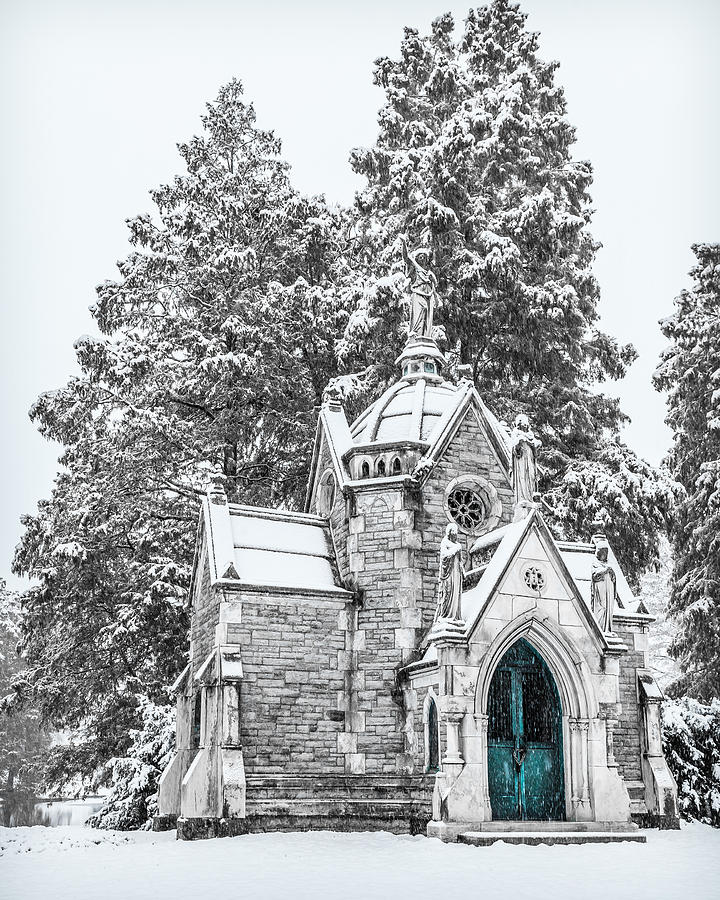 Mausoleum In The Snow Photograph