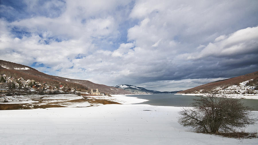 Winter Photograph - Mavrovo lake - winter by Ivan Vukelic