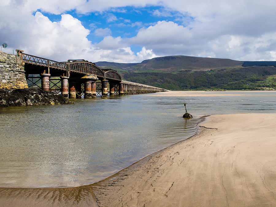 Mawddach Rail Bridge Photograph by Mark Llewellyn